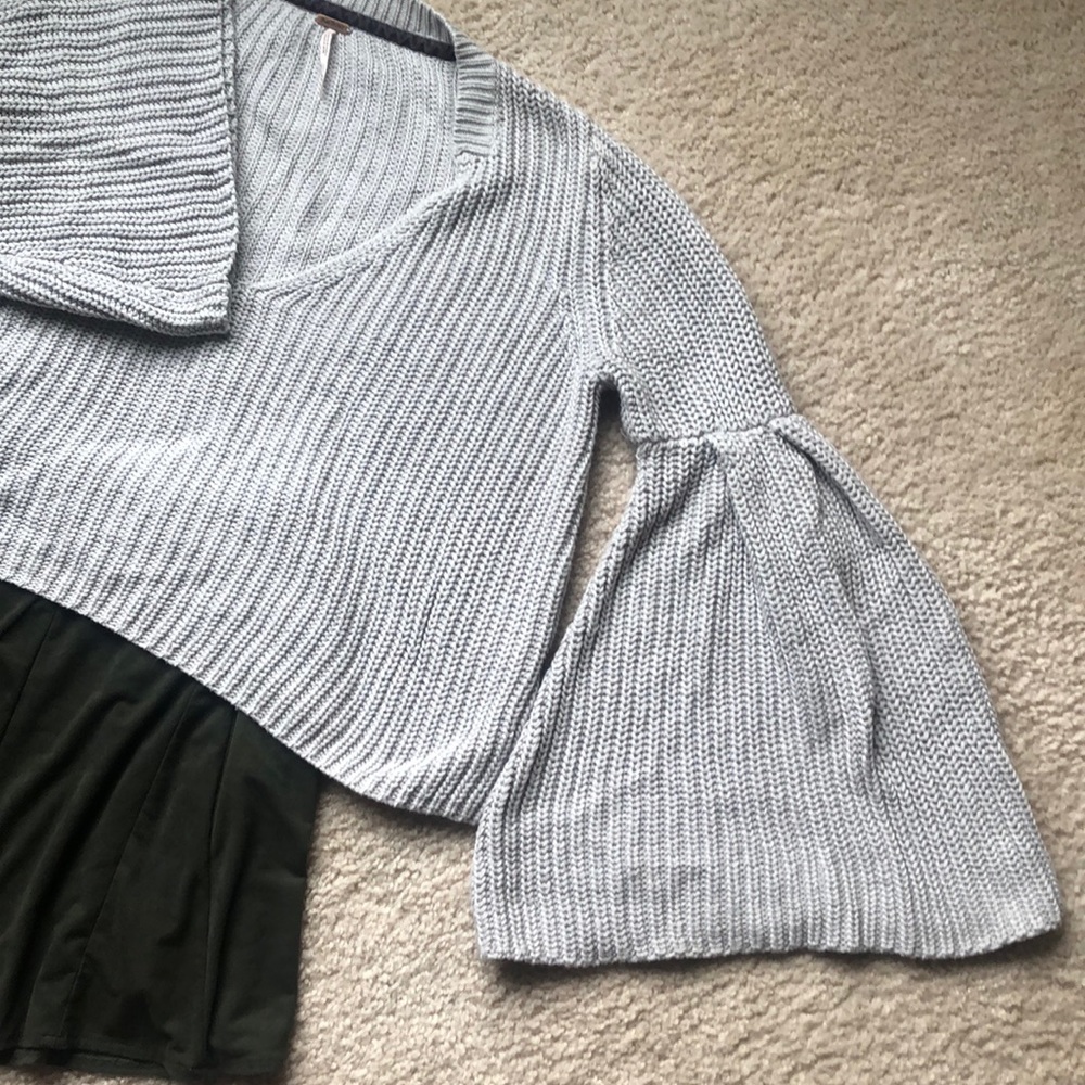 Free people bell sleeve sweater